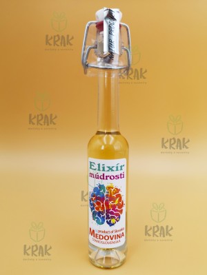 Medovina PALAZZO - 0,04l - ozdobná fľaša s nápisom "Elixír múdrosti" - 1978-9