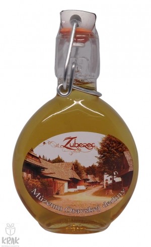 Medovina - dekor fľaša - 0,2l - motív "Zuberec" - 2138-4