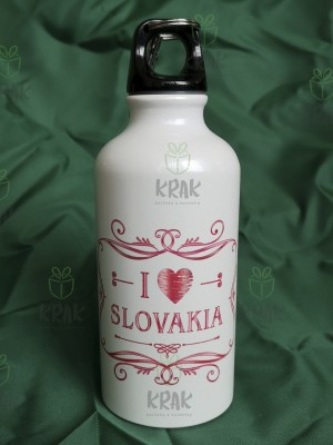 Hliníková fľaša 500 ml dekor I love Slovakia 1219 - 1