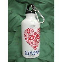 Hliníková fľaša 400 ml dekor Slovensko srdce 1219 - 3