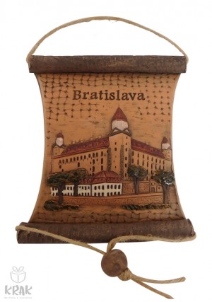 Keramická plaketa - pergamen -  "Bratislava" 1544 - 3
