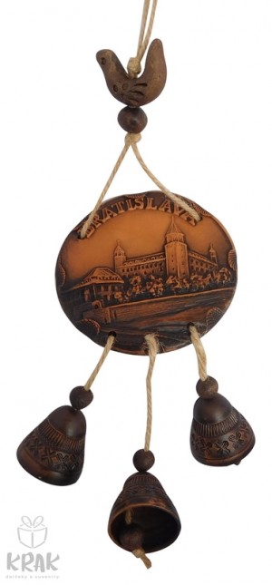 Keramická plaketa so zvončekmi - "Bratislava" 1548 - 8