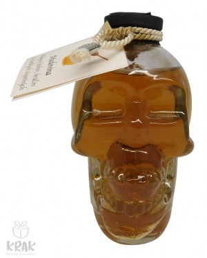 Medovina - ozdobná fľaša "lebka" - 0,180l - 1961 - 1