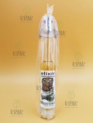 Medovina PALAZZO - 0,04l - ozdobná fľaša s nápisom "Elixír bohatstva" - 1978-1 