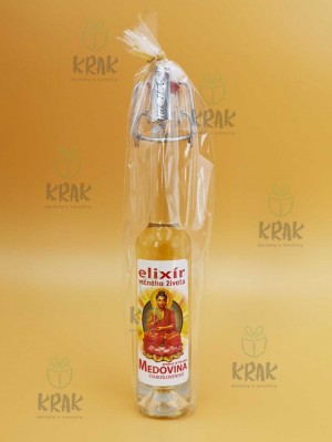 Medovina PALAZZO - 0,04l - ozdobná fľaša s nápisom "Elixír večného života" - 1978 - 4