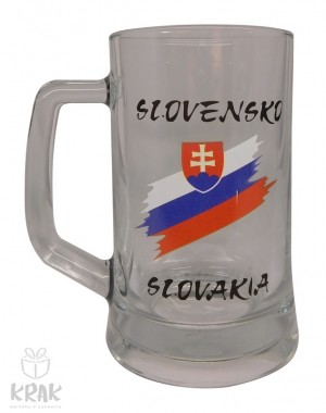 Pivový krígeľ "Pub" 0,3l  - "Slovensko" - dekor 7 - 2520 - 1