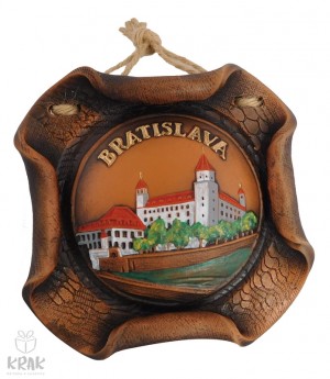 Keramická plaketa farebná -  "Bratislava" 3155 - 4