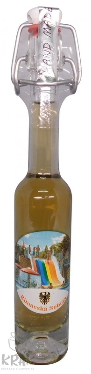 Medovina PALAZZO - 0,04l - ozdobná fľaša motív "Rimavská Sobota" - dekor 3 - 1978- 34