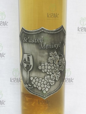 Medovina Bordó - 0,5l s motívom "Šťastné Meniny!" - 1670-17