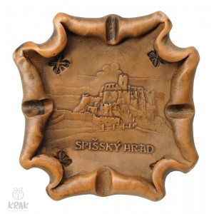 Keramický popolník "Spišský hrad" 1860 - 2