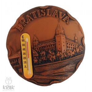 Keramická magnetka s teplomerom -  "Bratislava" 3169- 3